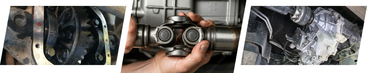 Automobile drivetrain components.